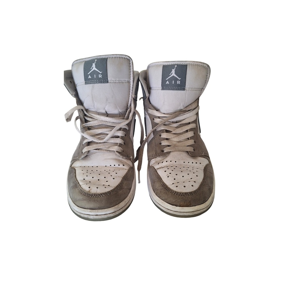Jordan Air Jordan 1 SE Mid Patent‎ Cool Grey White/Grey Leather Men HF3216-100